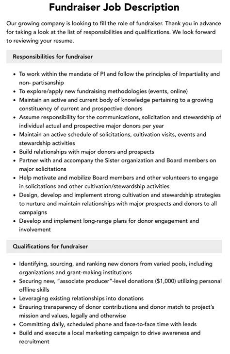 street fundraiser job description|Fundraising Careers: Types and Duties (Plus Salaries) .